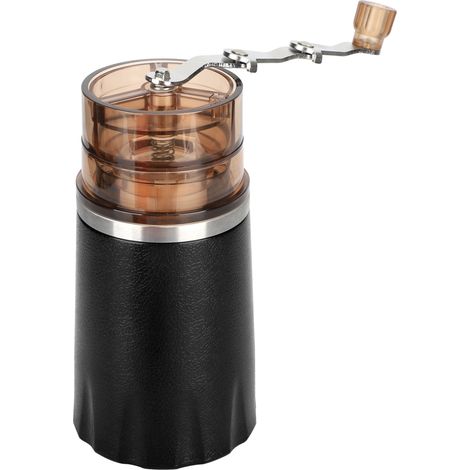 Moulin à café manuel 4 en 1 avec tasse intégrée - Accessoires café multifonctionnels noir (1/5)