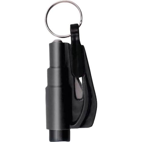 [JAMAIS UTILISÉ]Lot de 2 - Brise-vitre coupe-ceinture noir, outil de secours de sécurité, brise vitre porte clés (1/3)