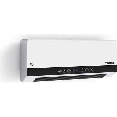 Tristar – Chauffage soufflant céramique 2000W – Minuterie programmable 24h – Protection surchauffe – Portée 20m² – Montage mural