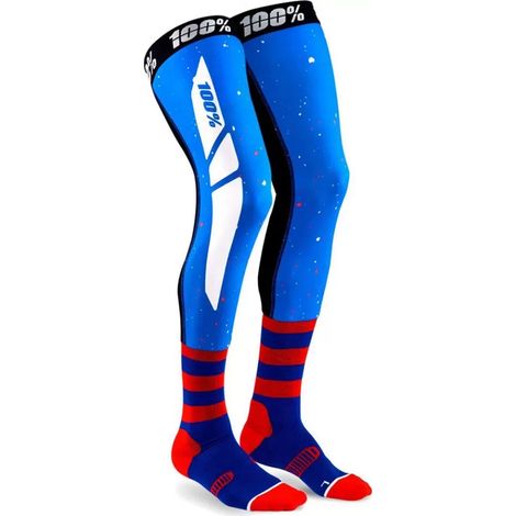 Chaussette Genouillere - Haute Tenue Antidérapante avec Bande Élastique et Billes en Silicone - Maille Respirante et Renforts Ciblés - Pour Cyclisme Course et Activités Sportives - 1 Pièce