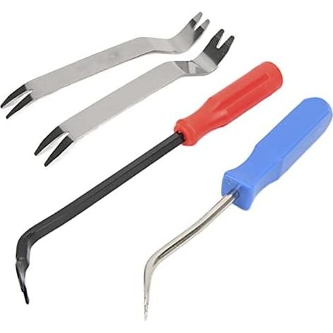 4 Pièces Ensemble D'outils Suppression Garniture Automatique Panneau Tableau Bord Porte Fenêtre Intérieure Outil Levier Voiture Pour Installation D'autoradio demontage - (1/5)