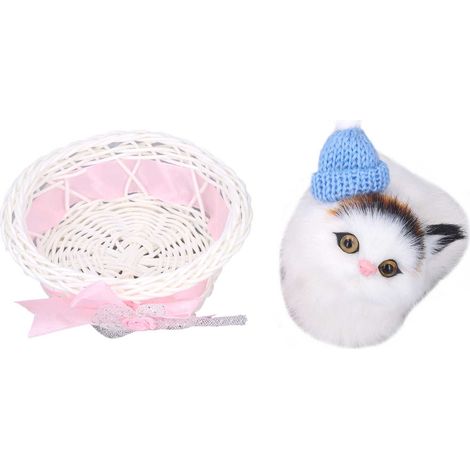 Adorable chat en peluche douce et agréable au toucher, avec sons, idéal pour les enfants et la décoration de voiture. (1/5)