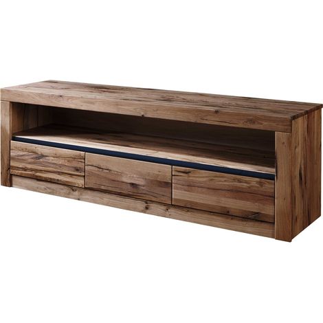 TV-Board Wild-/Zerreiche 165x42x55 Tabacco brown geölt MONTREUX 304