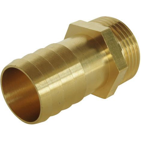 Raccord cannelé droit - Mâle 1"1/4 pour tuyau d'arrosage Ø31mm (1/3)