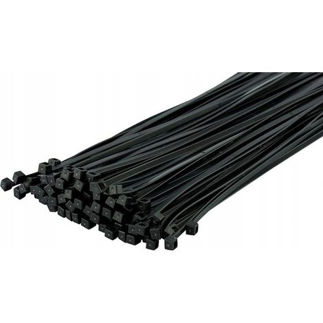 Bridas de nailon negro 185x4,8 mm UV 100 unidades (150) (1/2)