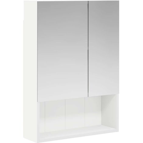 Bathroom Mirror Cabinet White 50 x 14.5 x 70 cm Engineered wood vidaXL