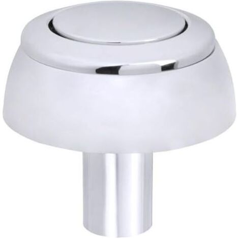 Bouton de chasse d'eau chromé pour réservoir de WC, pièce de rechange universelle (1/5)