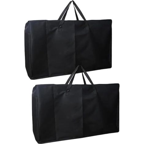 Lot de 2 sacs de rangement extra larges en tissu 600D très résistant pour meubles de terrasse et housse de voyage 105 x 73 x 28 cm (1/5)