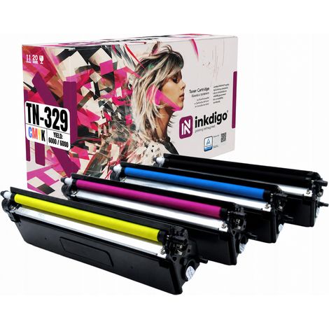 Inkdigo-Toner TN329, kompatibel mit Brother DCP-L8450CDW und HL-L8350CDW, TÜV-zertifiziert (1/5)