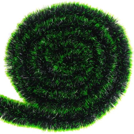 Guirlande de Noël verte de 10 m - Guirlande de sapin - En plastique - Pour l'intérieur et l'extérieur - Décoration de Noël (1/5)