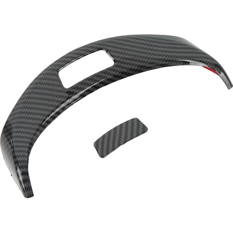 Plaque bouton boîte rangement accoudoir central compatible Mercedes-Benz Classe C W205 GLC X253 2015-2021 style carbone 2 pcs (1/5)