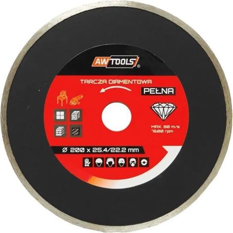 Disco da taglio awtools 230x22.2 mm diamante bagnato asciutto