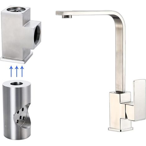 Cuisine carrée Robinet en Acier Inoxydable(304-B) (1/5)