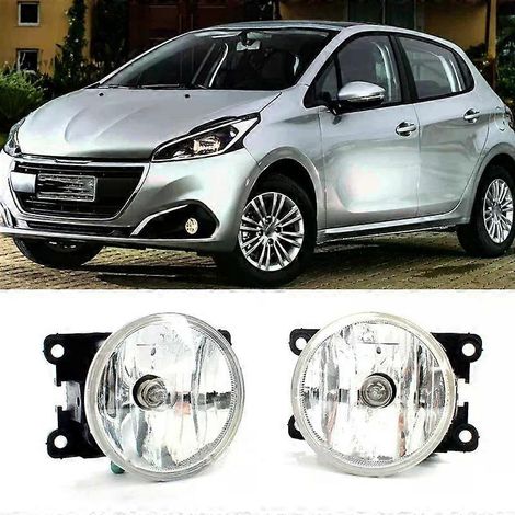paire de feux antibrouillard avant avec ampoule 9675450980 pour Peugeot 208 2012- (1/5)