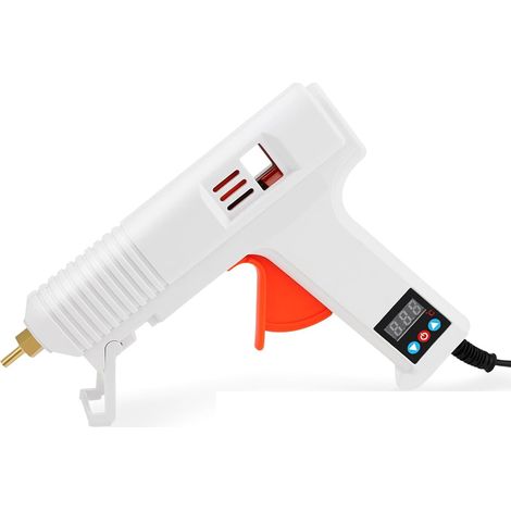 Digitale Heißklebepistole mit einstellbarer Temperatur für Bastelarbeiten, Heimwerkerprojekte und Reparaturen im Haus. (1/5)