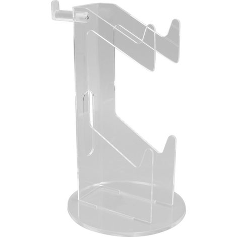 Support manette jeu acrylique stable gain de place pour bureau cadeau transparent socle arrondi (1/5)