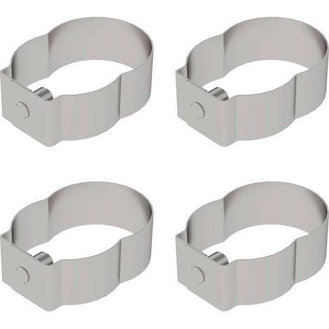 Günzburger Steigtechnik 4x Clip à ressort pour échafaudage roulant avec boulons courts fermés - 019136 (1/4)