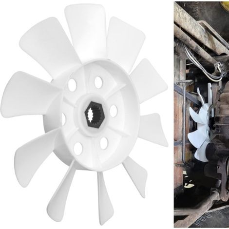 Ventilateur de refroidissement de la transmission hydrostatique M809036 AM882303 à 10 pales, compatible avec les tracteurs JD L105, L107, L108, L110, L111, L118, L120, L130, LT150, LT160 et LTR180 (1/4)