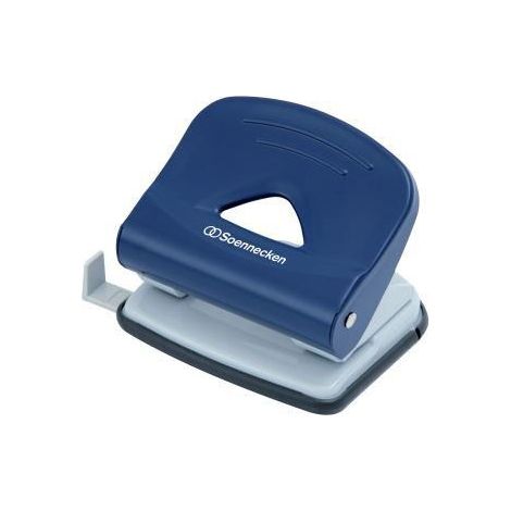 Locher 8cm 25 Bl. (80 g/m²) mit Anschlagschiene blau (1/4)