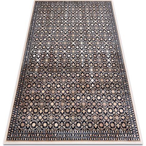 Tappeto in lana NAIN Ornamento 1183/51033 blu scuro / beige blue 240x340 cm