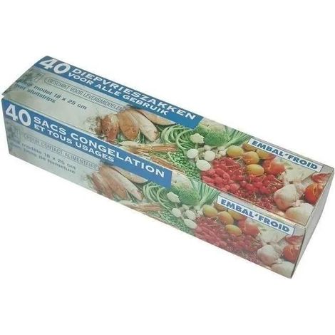 Schweitzer Gefriermesser aus Kunststoff 18x25 cm, 40er-Pack