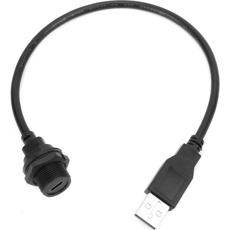 Connecteur USB Femelle MICRO IP67 étanche, câble mâle 2.0 avec prise E10MCTFF/U2AM (1 mètre) (1/5)