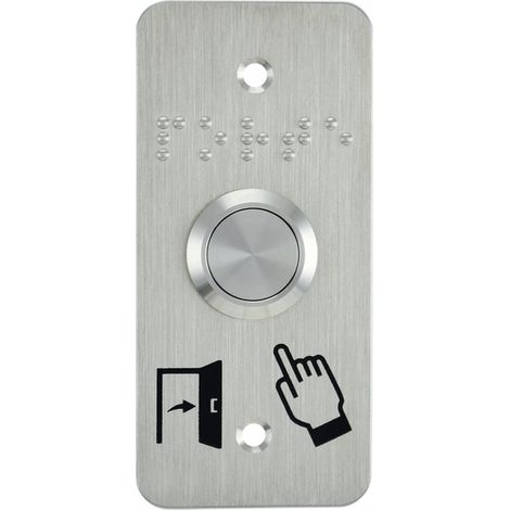 Bouton poussoir acier inox d19 mm Contact NO (F) + SSP101