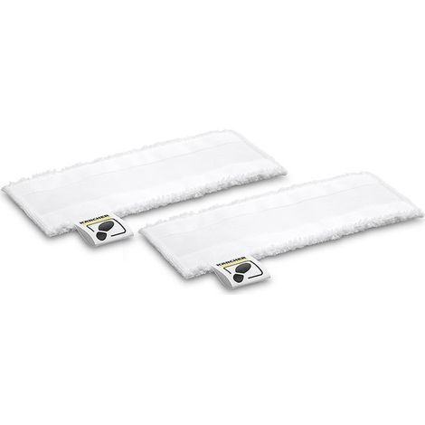 Kit de 2 mopas de microfibra para Limpiador a Vapor KARCHER 28633390, 28632590