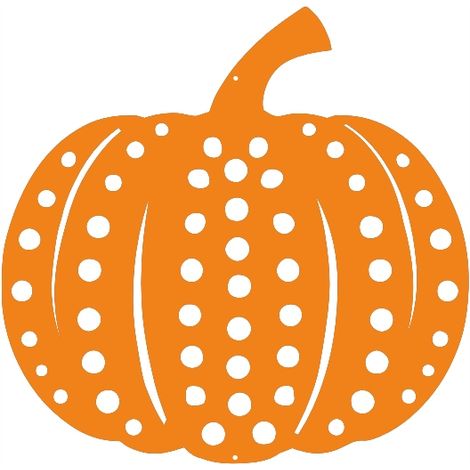 Ciondolo a forma di zucca D9, decorazione autunnale e di Halloween, gioiello traforato arancione