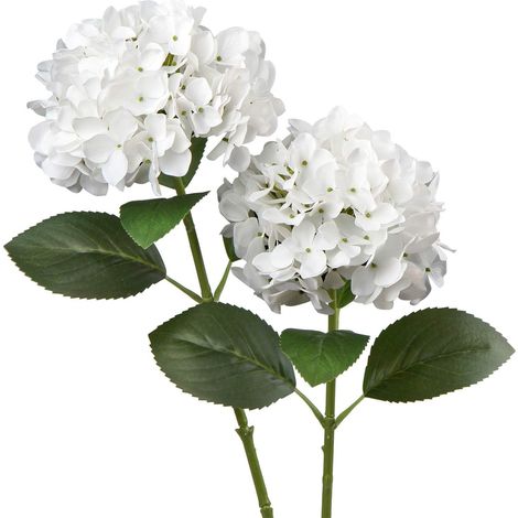 2 fleurs d'hortensia artificielles, fleurs artificielles, ressemblent à de vraies hortensias (1/5)