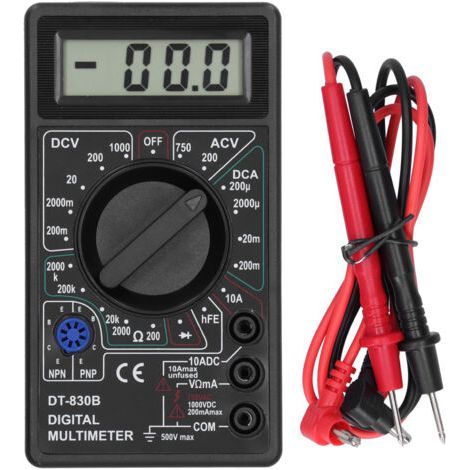 Multímetro digital LCD portátil DT830B, voltímetro electrónico, amperímetro para electricistas. (1/4)