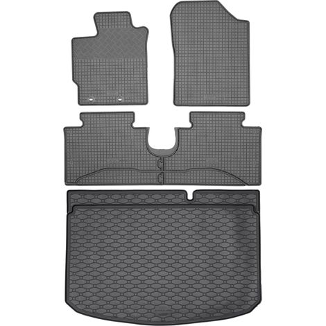 Juego de alfombrillas de goma para coche y alfombrilla para maletero para Toyota Yaris III Hatchback (09.2011-08.2020). (1/5)