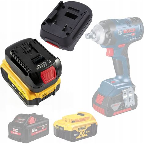 Adaptador Rosfix Dewalt / Milwaukee para batería Bosch (DM18BSL)