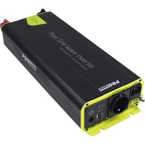 ProUser Inverter PSI1000TX 1000 W 12 V - 230 V/AC incl. Telecomando, Funzione UPS, Circuito prioritario di rete (1/4)