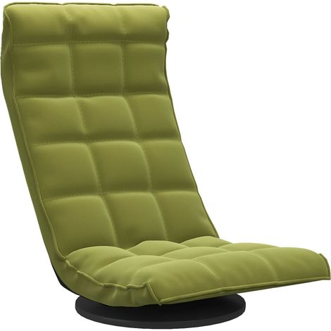 Maison Exclusive - Chaise de sol pivotante Vert clair Velours (1/5)