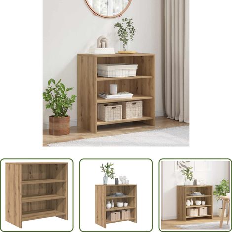 vidaXL Wohnzimmer - Sideboard Braun 70 x 41 x 75 cm Holzwerkstoff (1/5)