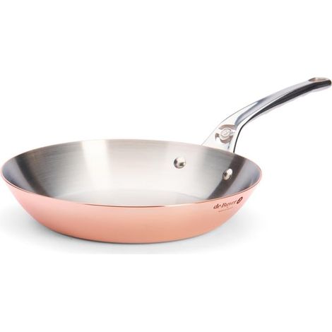 De Buyer-Padella tonda 6424,2 coda, in rame/acciaio Inox, diametro: 20 cm (1/4)