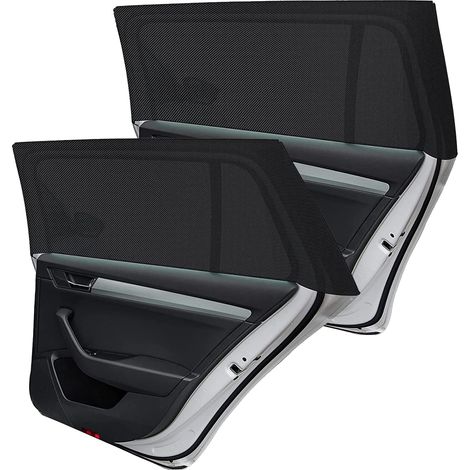 Baby-Auto-Sonnenschutz, 2 Stück Auto-Sonnensocke, blockiert UV-Strahlen, kompatibel mit den meisten Autos (schwarz) (schwarz, XL)