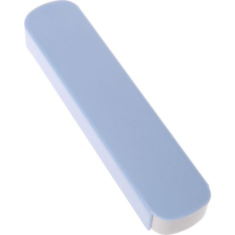 Boîte rangement pour vaisselle, trousse voyage papeterie, baguettes, cuillère, fourchette, bleu nordique, 19,5x4,1x2,3 cm.