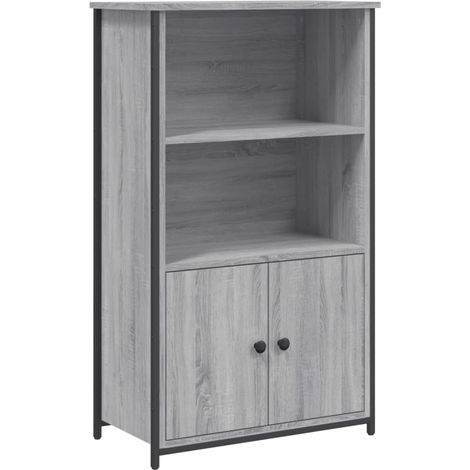 Credenza buffet cassettiera mobile contenitore organizer cucina soggiorno soggiorno alto Sonoma 62 x 32 x 103,5 cm pannelli compositi grigio 020035385