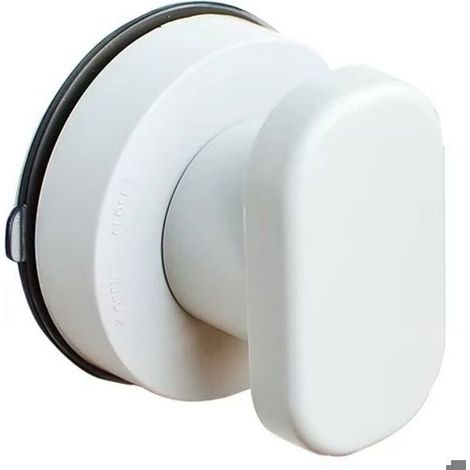 Poignées de porte à ventouse pour fenêtre et meubles, lot de 2 blanches, puissante ventouse pour verre (1/4)