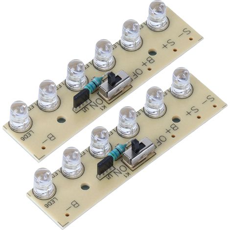 2 Stück Solarlampen-Controller, Rasenlicht-Steuermodul, Platine mit Schalter, 1,2 V, RF1206 (1/5)