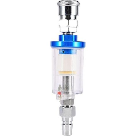 Kit séparateur huile-eau 1/4" avec filtre à air et lubrificateur, piège à humidité pour compresseurs et outils pneumatiques professionnels (1/4)