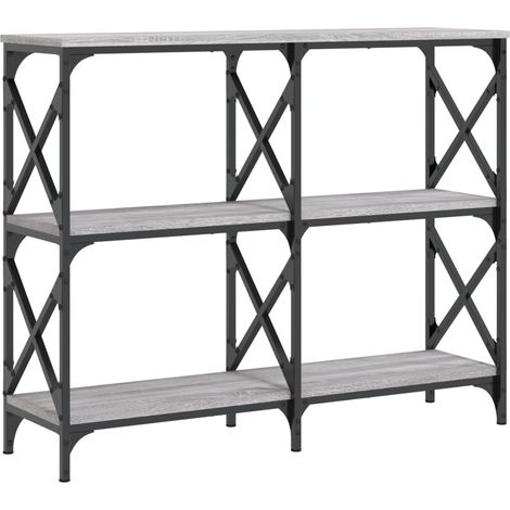 Console Table Grey Sonoma 100x28x80.5 cm Engineered Wood vidaXL (1/5)