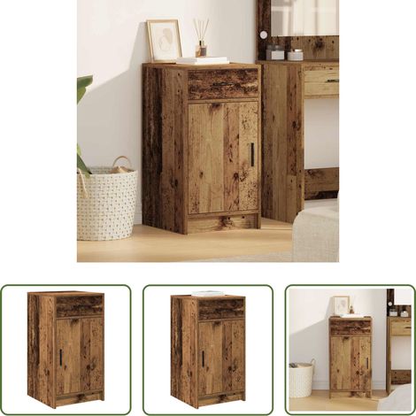 Altholz Möbel - Sideboard Altholz 40 x 40,5 x 75 cm Holzwerkstoff (1/5)