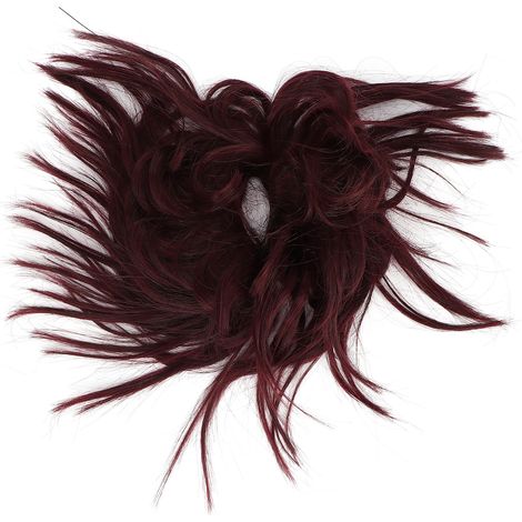 Chignon synthétique désordonné pour soirée, rendez-vous ou danse, accessoire capillaire féminin (Q17Wine) (1/5)