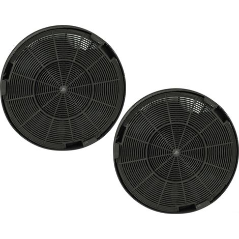 vhbw 2x filtro a carboni attivi sostituisce Beko 9197060919 per cappe aspiranti - 19,6 cm