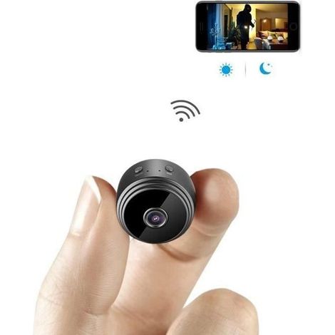 Caméra Espion Cachée Cam Mini IP WiFi HD1080P Vision Nocturne Détection de Mouvement Caméra de Surveillance de Sécurité (1/4)