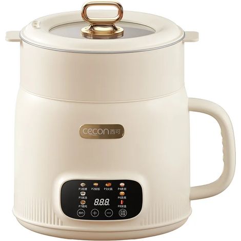 Cuiseur à riz multifonctionnel (blanc) 2,5 L, double paroi, antiadhésif, 220 V (1/5)