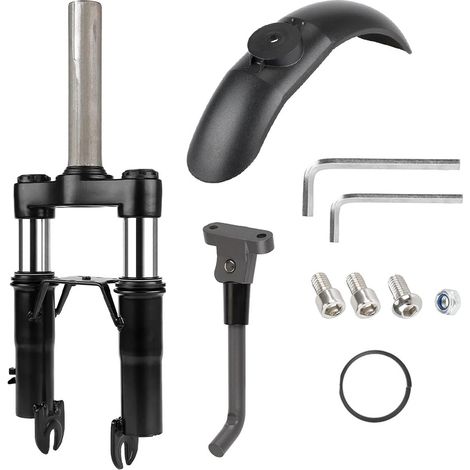 Kit de support d'amortisseur de fourche avant, amortisseur et garde-boue compatibles avec la trottinette électrique Xiaomi M365/S1.
